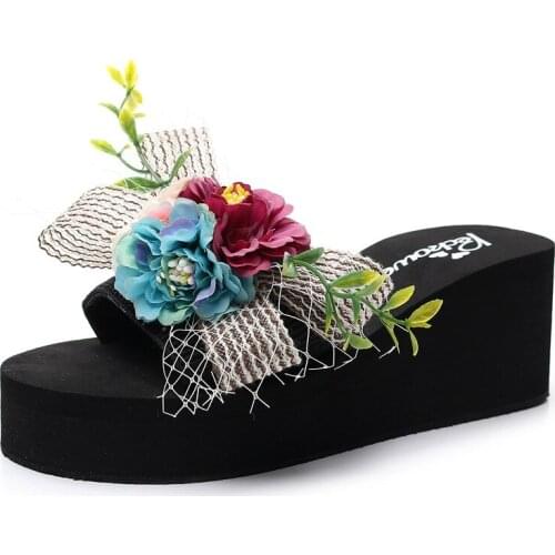 Women sandals summer flat pearl sandals flip flops rome shoes string bead slippers mujer gladiator sandalias sapatos femininos