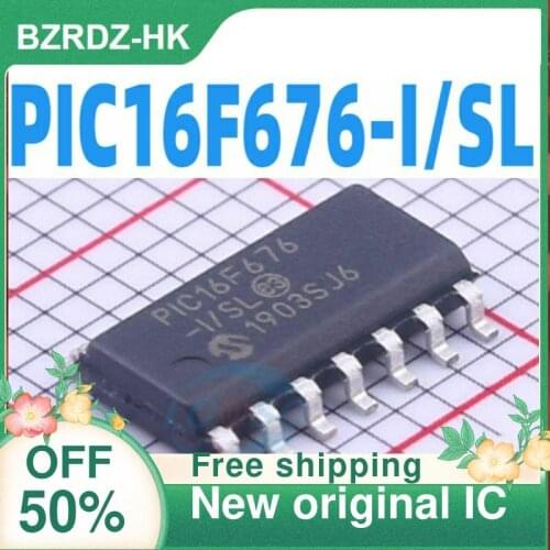 2-10PCS/lot PIC16F676-I/SL PIC16F676 SOP14 IC New original IC