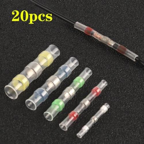 10/20/50PCS Thermal Shrinkage Electrical Car Wires Connector Solder Extrusion Terminals Block Cable Termination Wireway Clamping