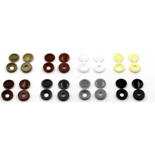 100 Pcs Plastic Screw Cover Fold Snap Cap Button Nuts Bolts Protect Furniture Self-tapping Exterior Decor Screw Cap