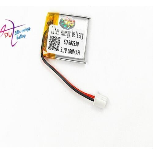 XHR-2P 2.54 10pcs 3.7V 600mAh 602530 polymer lithium battery MP3 sound card reading machine battery