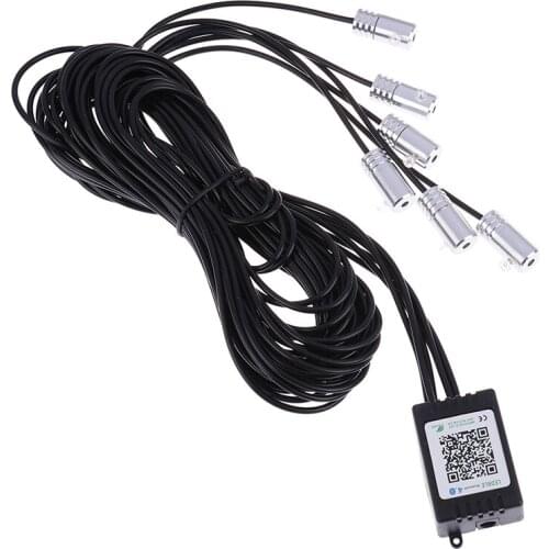 The 6-in-1 Rgb Led Atmosphere Lamp Is Composed Of 8-meter Band Optical Fiber Controlled By App In The Optical Fiber