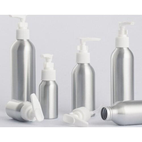 40ml/50ml/100ml/120ml/150ml/250ml 40-250ml Aluminum Socket Pump Lotion Bottle Aluminum Cream Bottle 10PCS/LOT