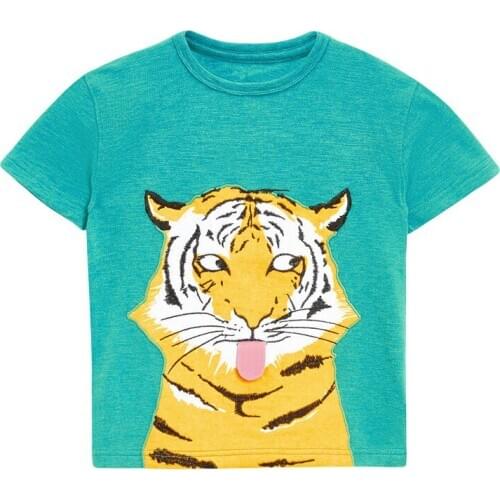 Bambino New Year 2021Tshirt for Boys Cartoon Summer Children Tops 2-7Years Little Kids Clothing Baby Costume Pure Cotton Shirt