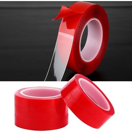 Double Sided Adhesive 10mm Self-adhesive Transparent Tape Sticker For Motorcycle Metal Plastic Glass No Traces Sticker