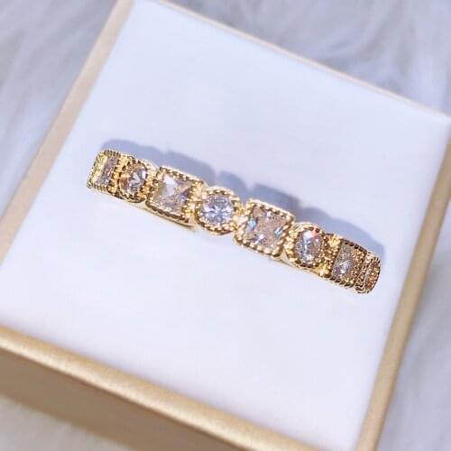 Exquisite retro fashion golden ring personality simple ladies manufacturers wholesale