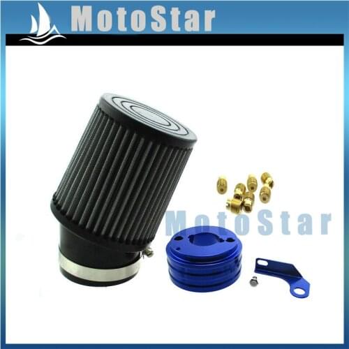 Air Filter & Adapter Kit Main Jet Fit For Baja Warrior Go Kart Cart Mini Bike