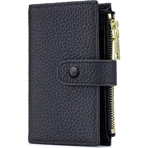 M68C Mens PU Leather Vintage Short Wallet Credit Card Holder Bifold Business Purse
