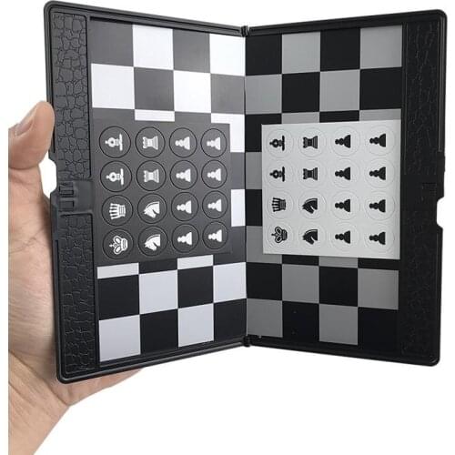 Magnetic Plastic Chess Folding Wallet Type Chess Set Mini Portable Board Game Easy to carry Present Educational Gift