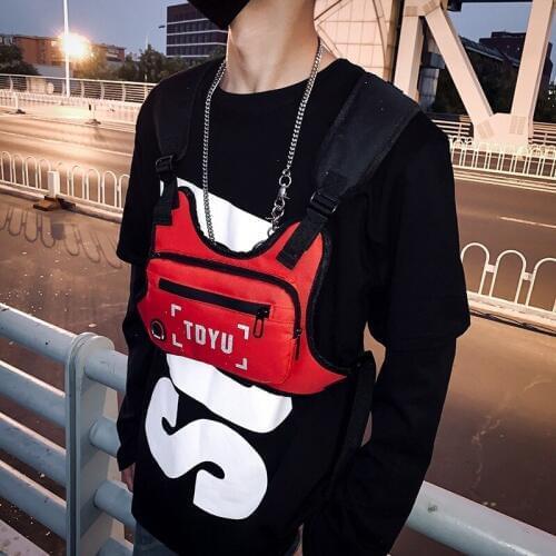 Mens chest rig Pack bag Tactical vest nylon military vest Holster tactical harness walkie talkie radio Two-way waist pack radio