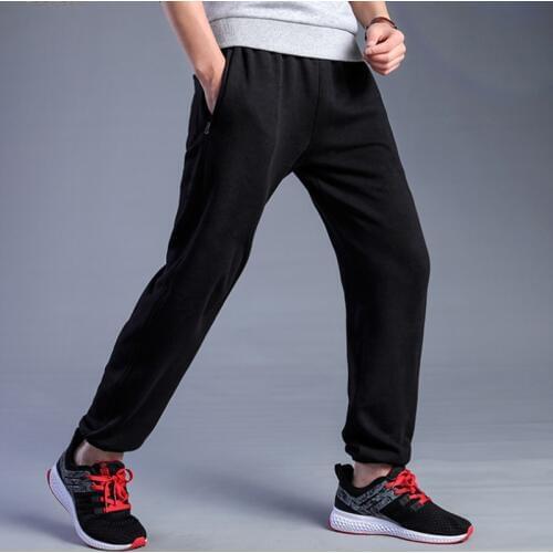 TaoBo 2020 Spring Men Pants Summer Loose Thin Trousers Pockets Elasticity Waist Legging Jogging Casual Trousers Sweatpants Solid