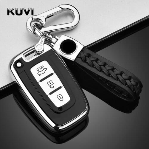 Soft TPU Car Key Cover Case For Hyundai Solaris HB20 Veloster SR IX35 Accent Elantra i30 For KIA RIO K2 K3 Sportage Accessories