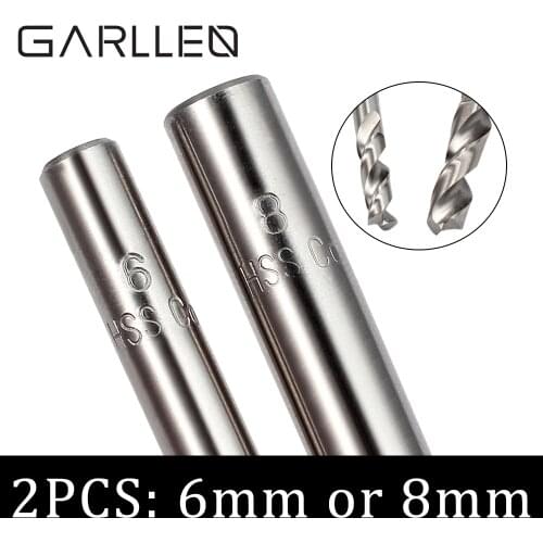 GARLLEN 2Pcs 6mm / 8mm HSS CO Spot Weld Drills Bit Kit Drill Welder Remover Cutter Cut Tool Professional Removing Spot Welds
