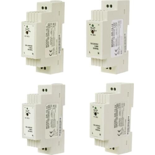 Industrial DIN Rail Switching Power Supply Input AC 100-240V Output 5V 12V 15V 24V