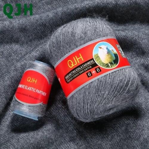 QJH 70g/pcs high quality 100% Mongolian soft cashmere hand-woven cashmere yarn ball scarf wool yarn gift yarn