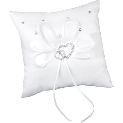 Romantic Wedding Ring Pillow Carrier Pillow Wedding Pillow Rings Wedding Bands Bridal Jewelry Decoration