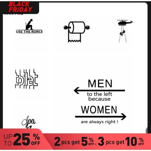 Removable Toilets Wall Mural Removable Wall Decal Decor Living Room Bedroom Removable Wall Art Decal