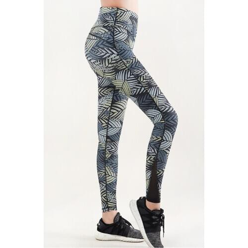 Yoga Pants Women Sport Leggings Fitness Hi-rise Waist Seamless All-over Print Gym Jogging Workout Tights Female Pant