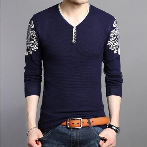 Good Quality Mens Sweater Fashion Slim Pullover Men Casual Long Sleeve Cotton Sweaters Pullover Mens Clothing Plus Size 4XL