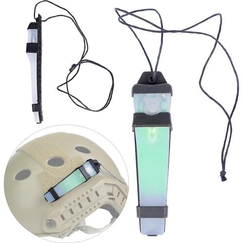 Tactical Flashlight Helmet Tactical Helmet Light 11cmx2.6cm Safety Flashing For Bike Cycling Sports Driving Helmet Signal Lamp