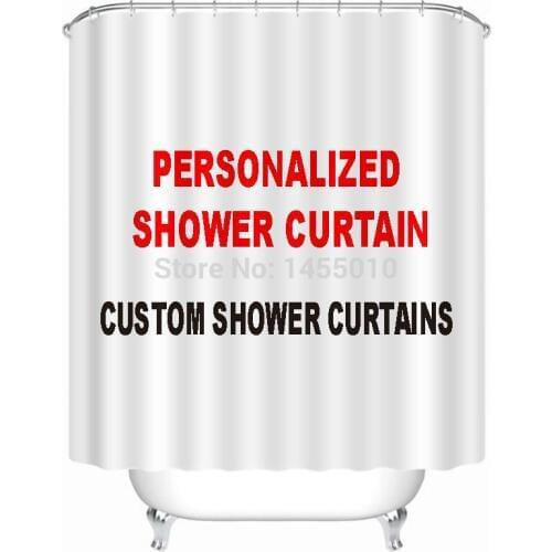 Happy Tree Fabric Polyester Custom Shower Curtain Personalized Bathroom Curtain Waterproof OEM Thicken Fabric Bath Curtain