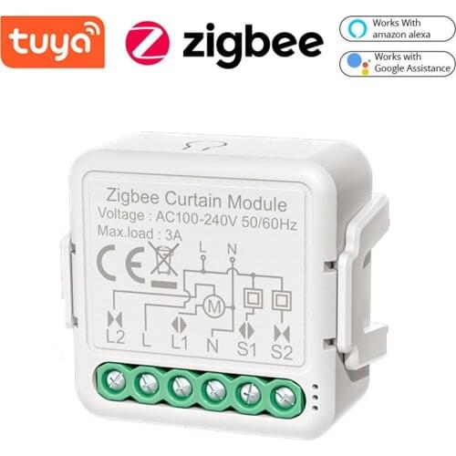 Tuya ZigBee Intelligent Curtain Switch Module Three-way Switch Module Intelligent Home Roller Blind Curtain Modification Module