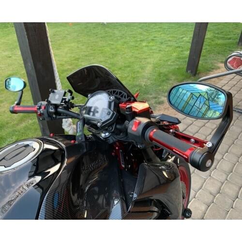 Universal Motorcycle 22mm 7/8" Handlebar Rear View Side Mirrors Bar End Rearview Mirrors For KTM Honda Yamaha Kawasaki Suzuki
