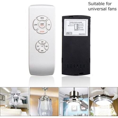 Universal Ceiling Fan Lamp Remote Control Kit 110-240V Timing Wireless Control Switch Adjusted Wind Speed Transmitter Receiver
