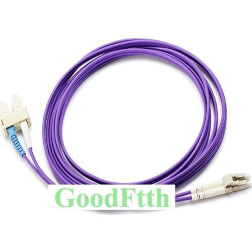 Fiber Patch Cord Jumper Cable SC-LC Multimode OM4 Duplex GoodFtth 20-100m