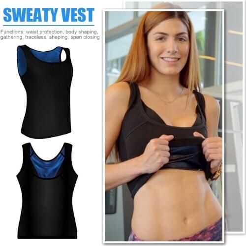 Women Waist Trainer Vest Push Up Vest Slimming Corset Workout Sauna Tank Top Body Shaper Shapewear for Weight Loss