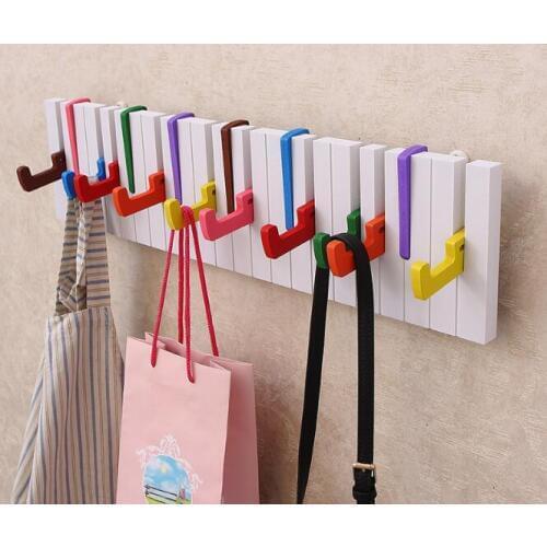 1PC Cloud Magnetic Key Rushed Top Fashion Wall Shelf Prateleira Porch Coat Rack Piano Keyboard Hook Hanger Hanging Paint JL 271
