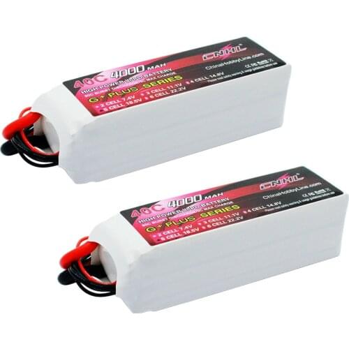 2pcs CNHL 4000mAh 18.5V 5S 40C Lipo Battery With XT90 Plug for Airplane Helicopter Jet Edf