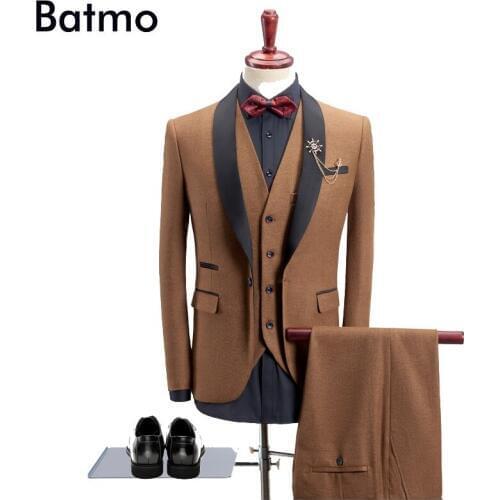 2018 wedding suits men,blazer men,mens business suits,mens Dress suits size S-4XL Slim Wedding Suits Mens 1058