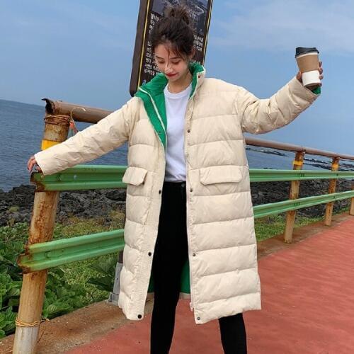 2020 Winter warm down women cotton padded jacket wadded jackets female casual loose long parkas outwear coats