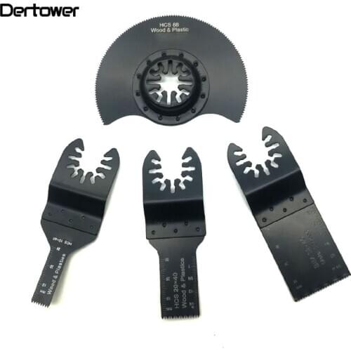 4pcs/Set Multi-Function Saw Blade Accessories Oscillating Tool MultiTool Saw Blades For Renovator Power Wood Cutting Tool Bits