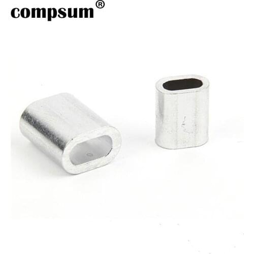 Aluminum Sleeves Oval Crimping Tube Wire Crimp wire rope Aluminum Ferrules 0.5mm to 2mm