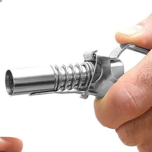 Grease Coupler Quick Release Lock Clamp Coupler NPTI/8 10000PSI High Pressure Grease Nipple Self-Locking Two Press