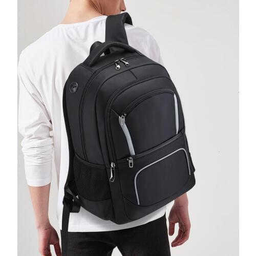Black Men Backpacks Laptop Bags Multi-functional Womens Travel Backpack Boys Notebook Computer Bagpack For Macbook Pro 17 DELL