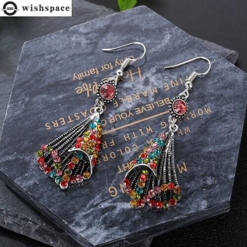 Europe and the United States national wind restoring ancient ways alloy set auger hollow out fashion ladies earrings jewelry