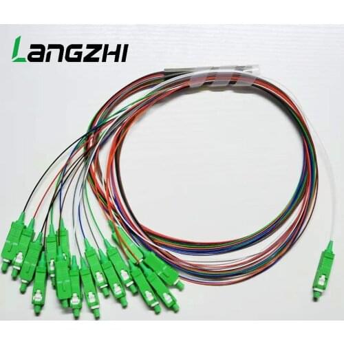 FTTH fiber optical pvc plc splitter SC APC 1x16 PLC splitter