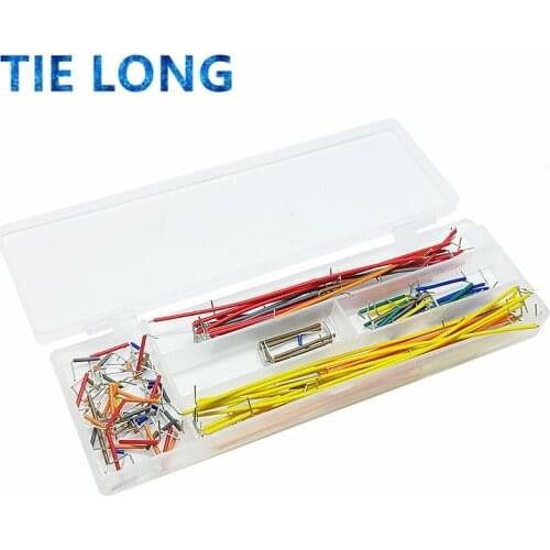 Hot Sell 140pcs U Shape Solderless Breadboard Jumper Cable Wire Kit For Arduino Shield For raspberry pi Drop