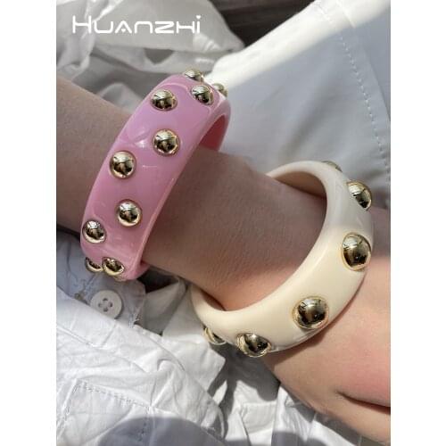 HuanZhi Wide Bracelets