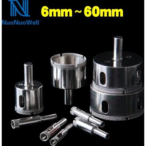 NuoNuowell Aquarium Glass Hole Opener Diamond Core Drill Bits Bulkhead Open Hole 6mm-40mm Fish Tank Drainage Systerm tools
