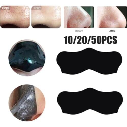 5-50pcs Bamboo Charcoal Blackhead Remover Mask Black Dots Spots Acne Treatment Mask Nose Sticker Skin Care Shrink Pore Acne Mask