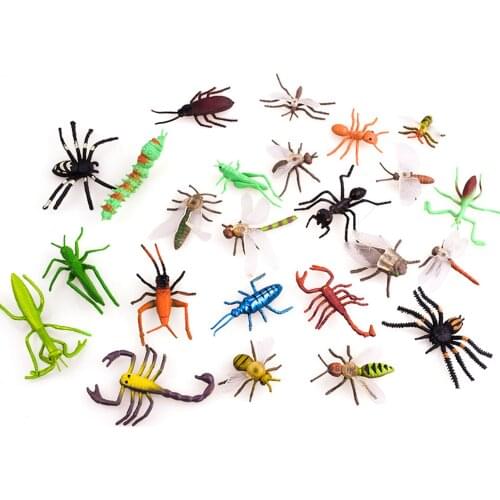 Animal Series Model Figures 12PCS Mini Simulation PVC Insect Animals Models Toys Set Animals Educational Toy For Children Gifts