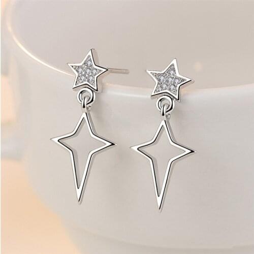 Fashion Tassel Star Charm Stud Earrings For Women Girl Elegant Party Jewelry eh1151