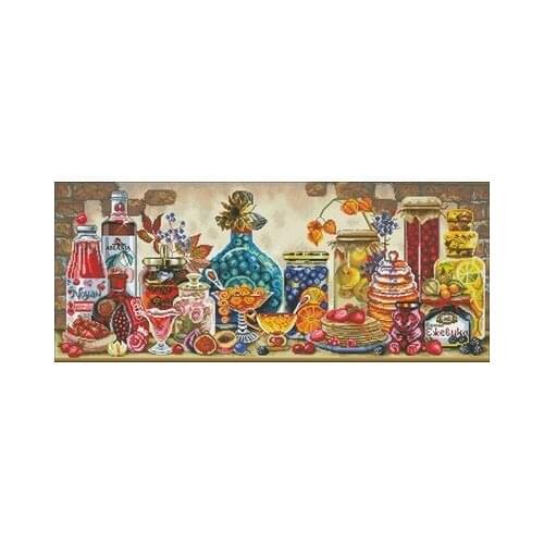 Mary Weaver- 2 Needlework,For Embroidery,DIY 14CT Unprinted Arts Cross stitch kits Set Cross-Stitching Home Decor