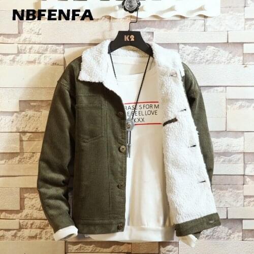 NBFENFA Mens Corduroy Jackets