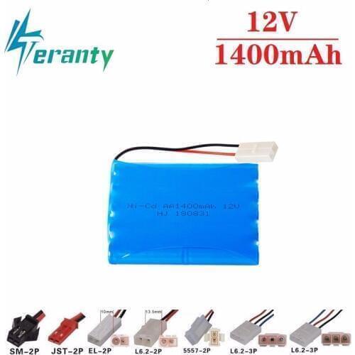 Upgrade 12v 1400mah NiCD Battery For Rc Toys Cars Tanks Trucks Robots Guns Boats AA Ni-CD 12v Rechargeable Battery Pack 1pcs
