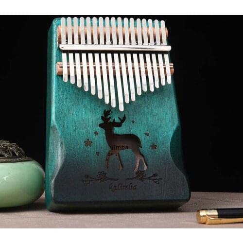 17 Keys Kalimba Thumb Piano High Quality Wood Mbira Body Musical Instruments With Learning Book Kalimba Piano Christmas Gift